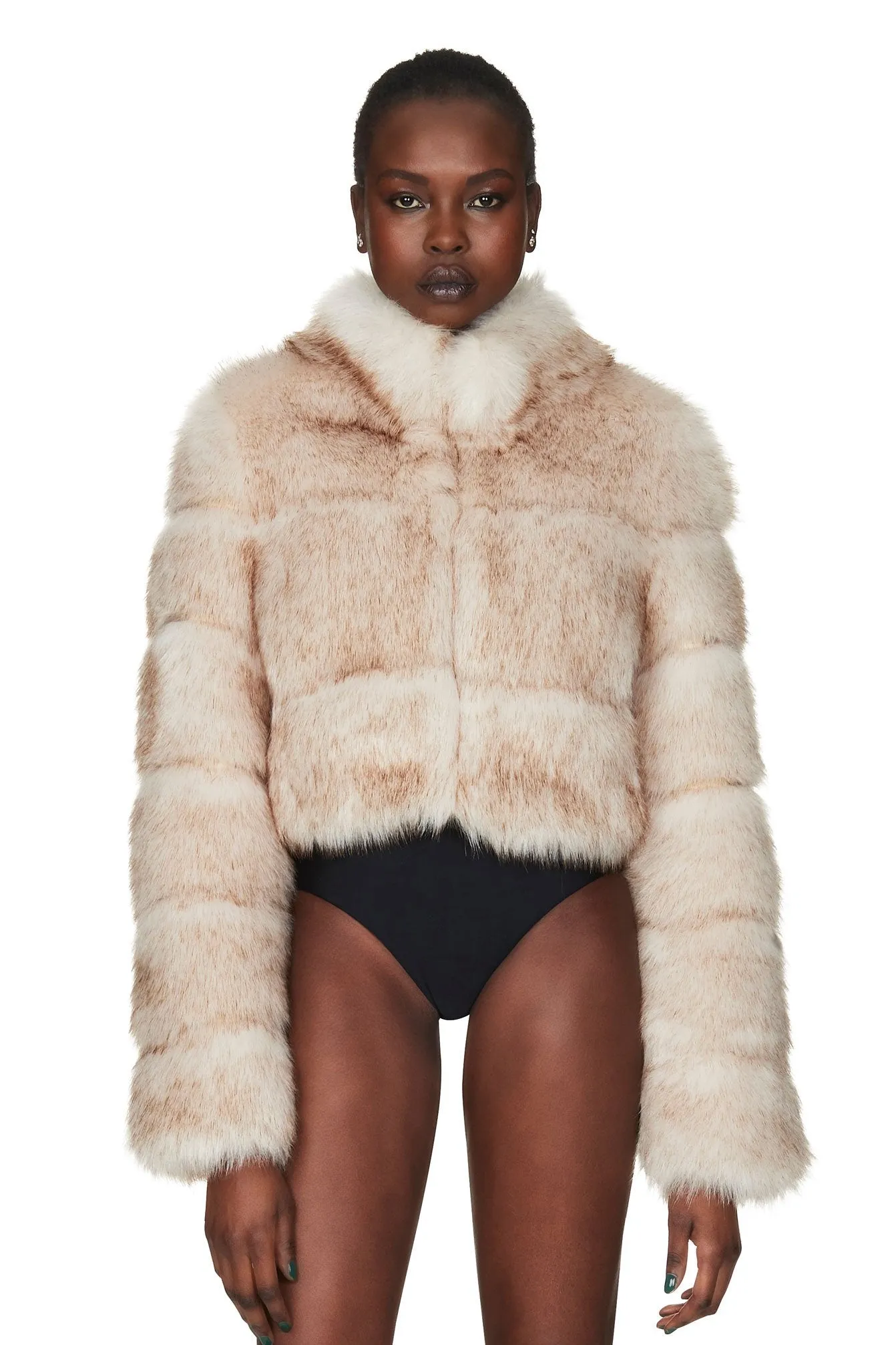 TATIANA FAUX FUR CROP JACKET sold by Nookie