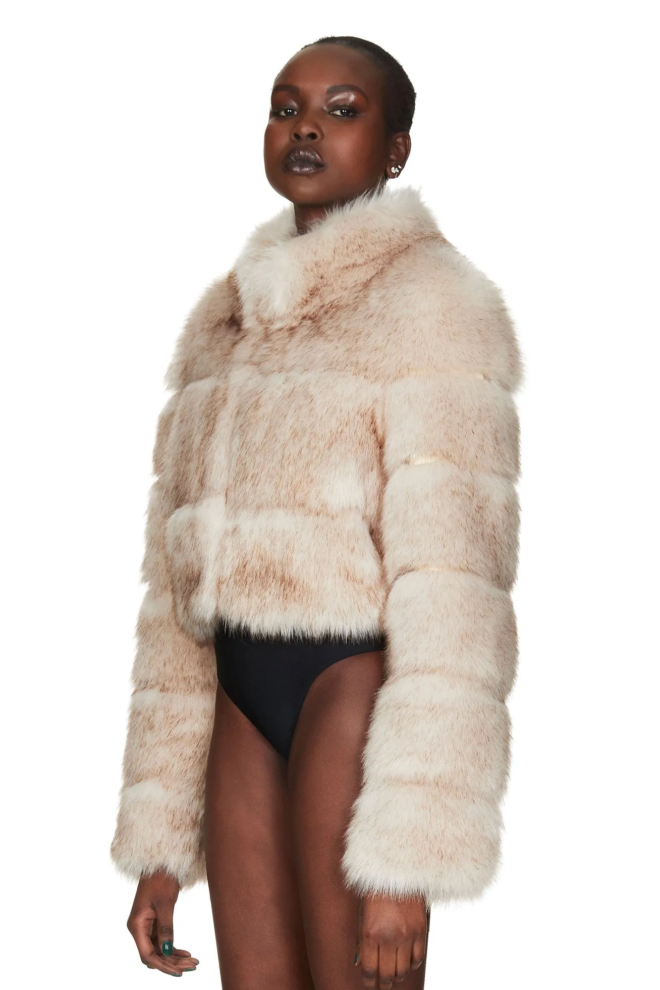 TATIANA FAUX FUR CROP JACKET sold by Nookie product image thumbnail 3