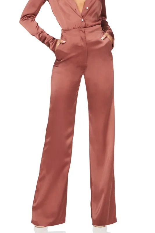 SASHA SATIN PANTS sold by Nookie