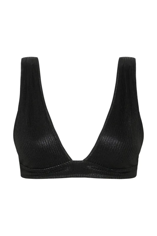 RHIANNON RIB PLUNGE TOP sold by Nookie