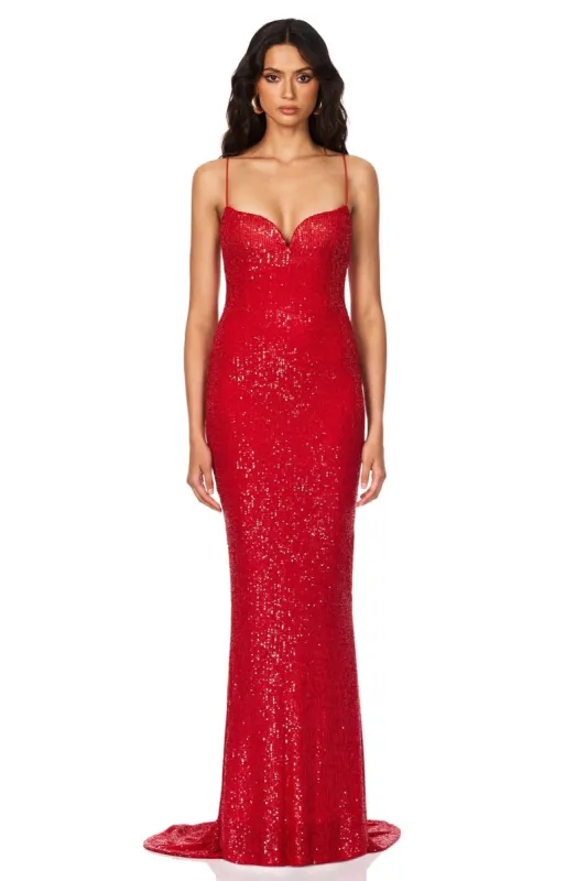 Serena Sequin Gown sold by Nookie