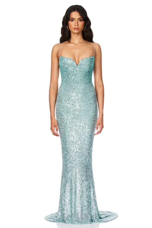 Serena Sequin Gown sold by Nookie