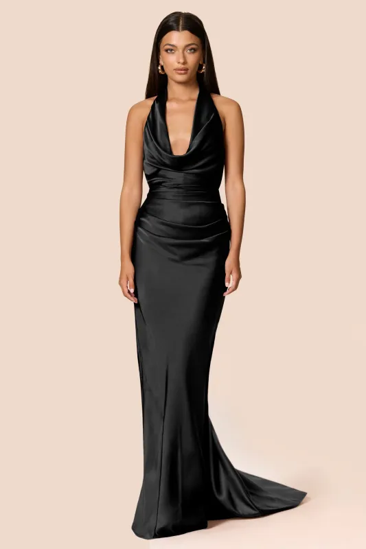 Penelope Drape Gown With Train sold by Nookie
