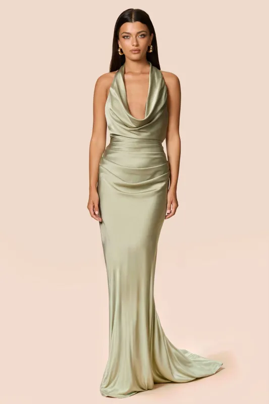 Penelope Drape Gown With Train sold by Nookie