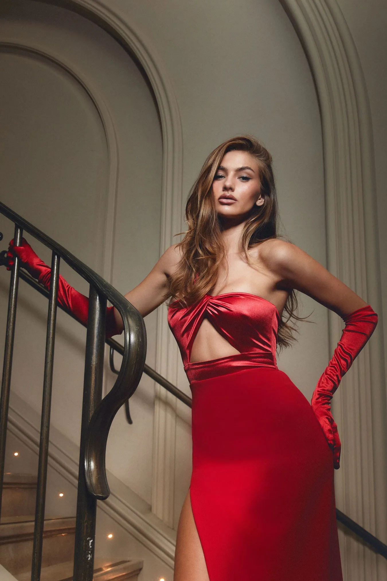 Serenade Satin Gloves sold by Nookie