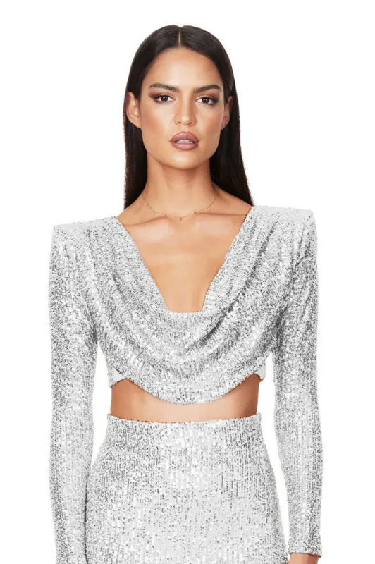 PANDORA LONG SLEEVE CROP sold by Nookie