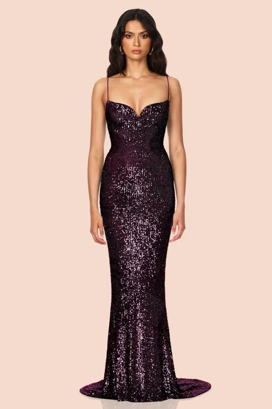 Serena Sequin Gown sold by Nookie