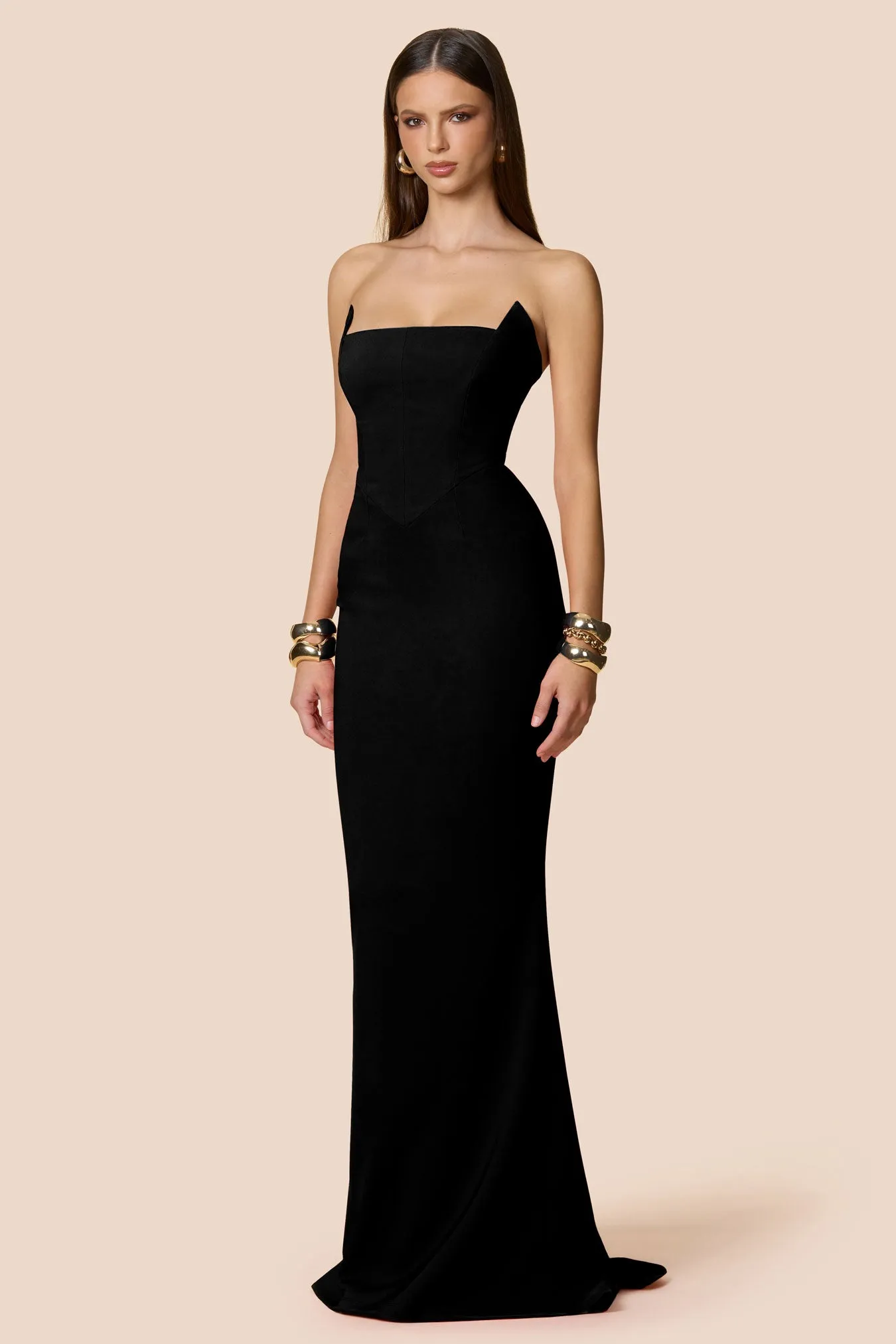Aaliyah Strapless Gown sold by Nookie product image thumbnail 2