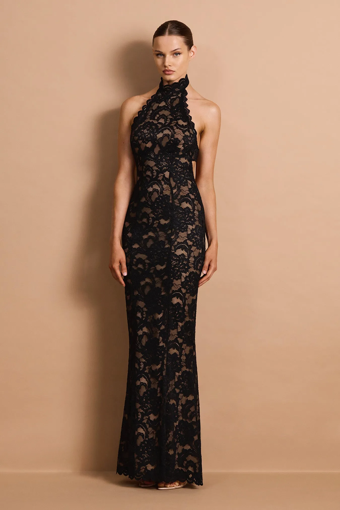 Delphine Lace Halter Gown sold by Nookie product image thumbnail 3