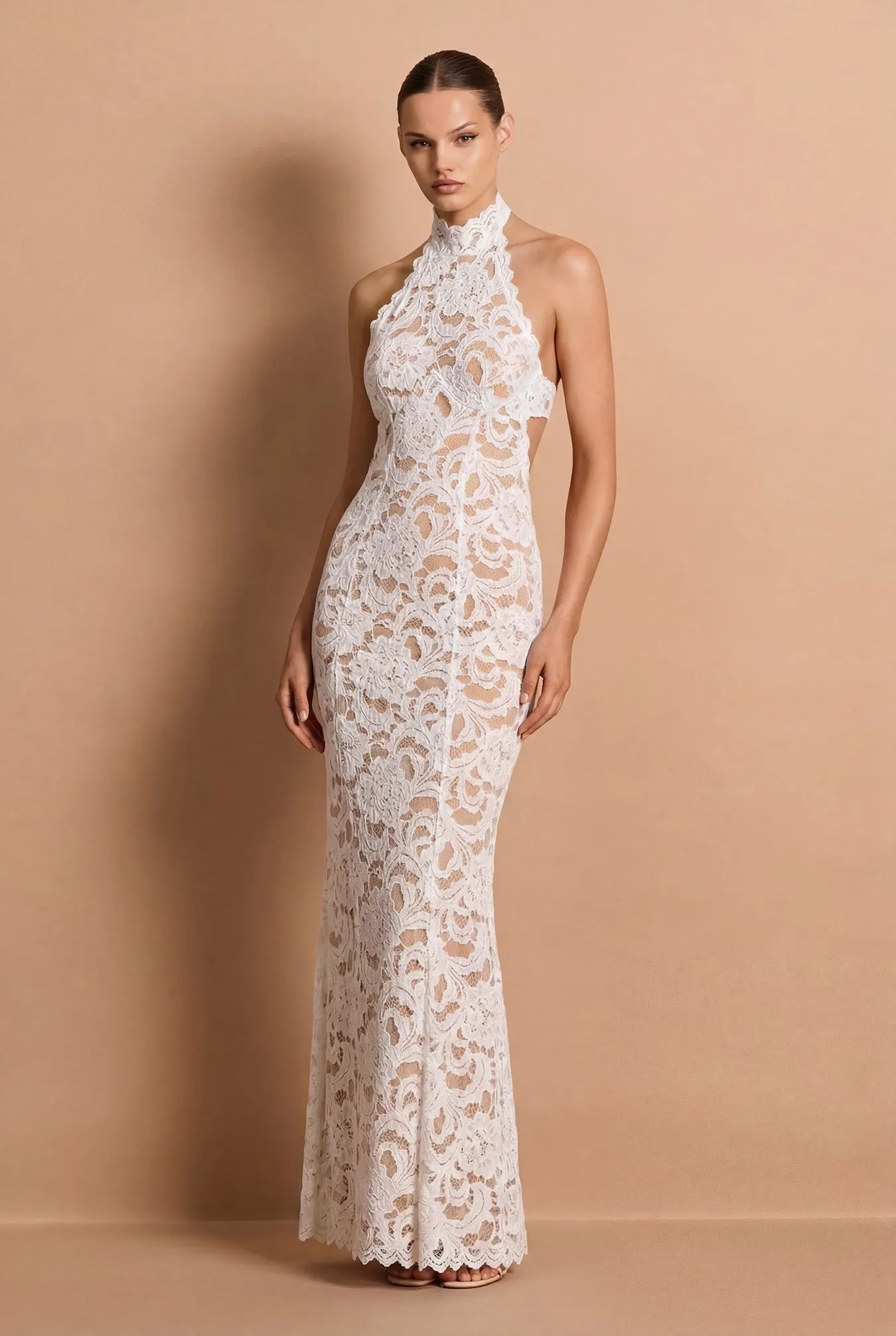 Delphine Lace Halter Gown sold by Nookie product image thumbnail 4