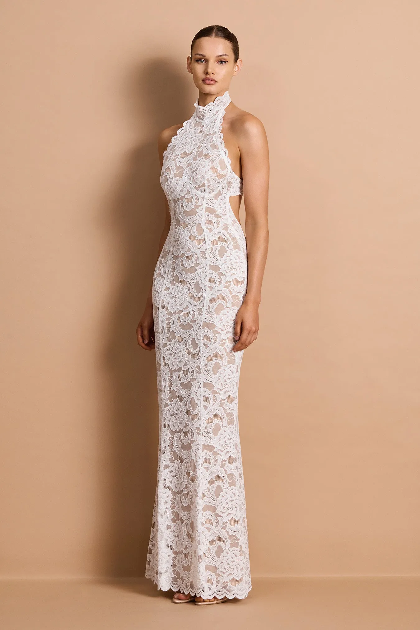 Delphine Lace Halter Gown sold by Nookie product image thumbnail 2