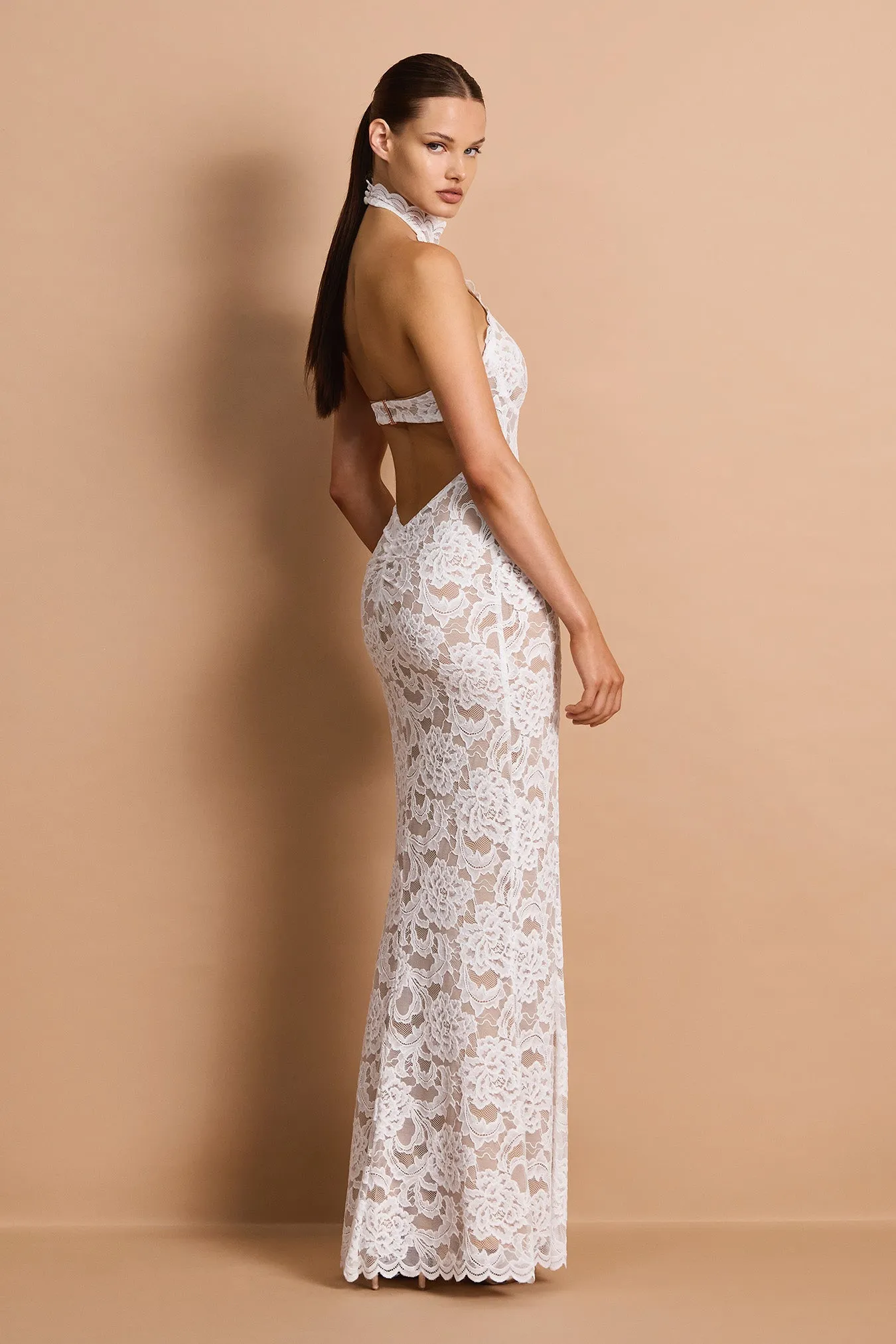 Delphine Lace Halter Gown sold by Nookie product image thumbnail 3