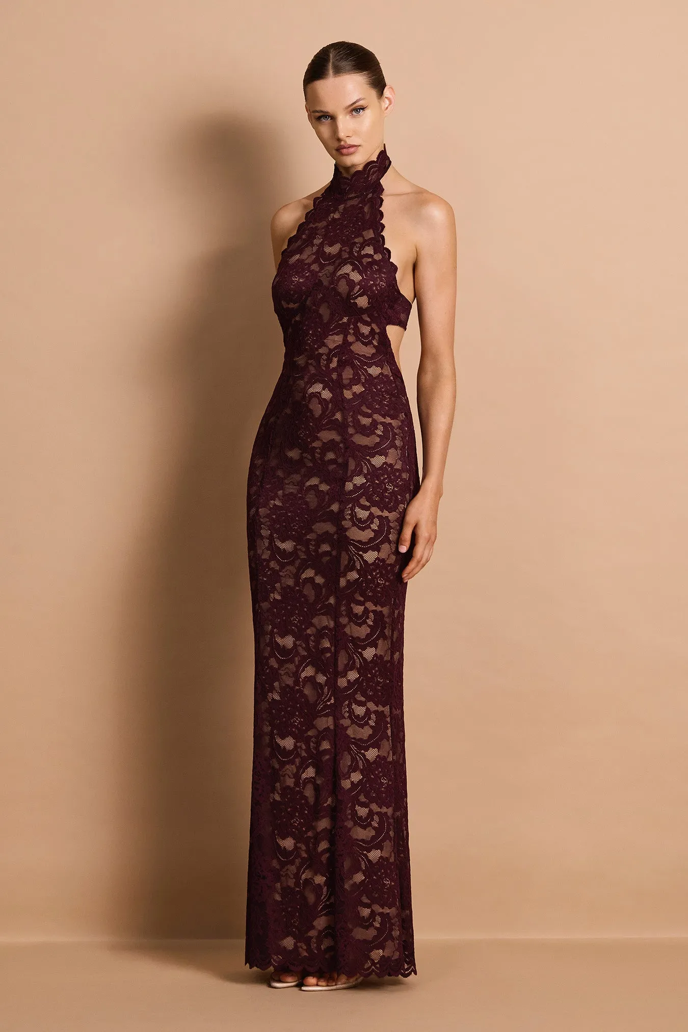 Delphine Lace Halter Gown sold by Nookie product image thumbnail 4