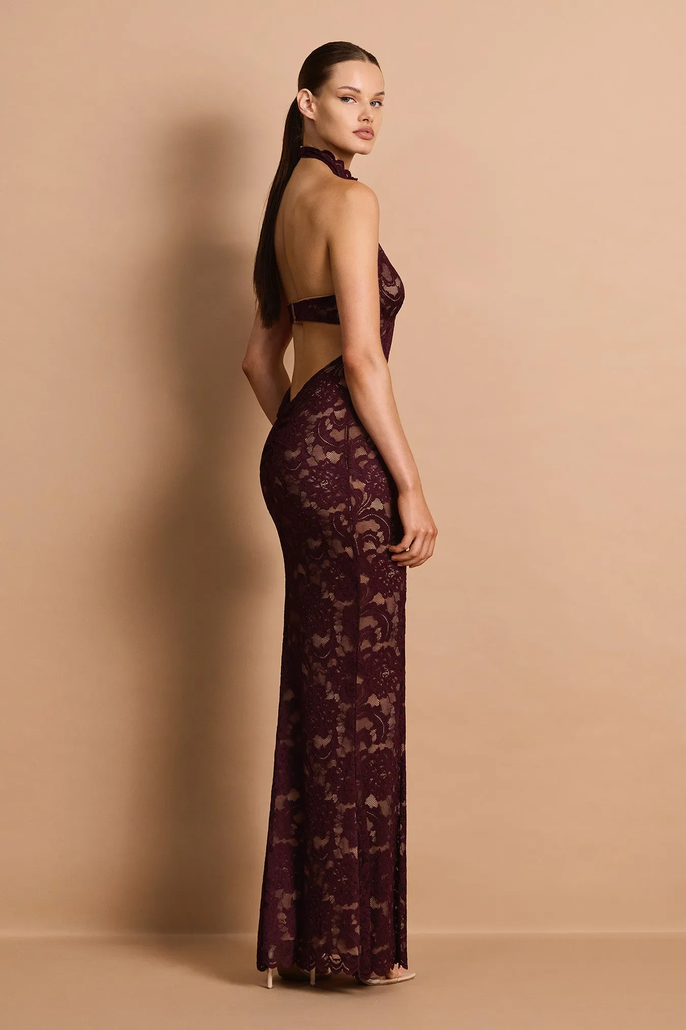 Delphine Lace Halter Gown sold by Nookie product image thumbnail 5