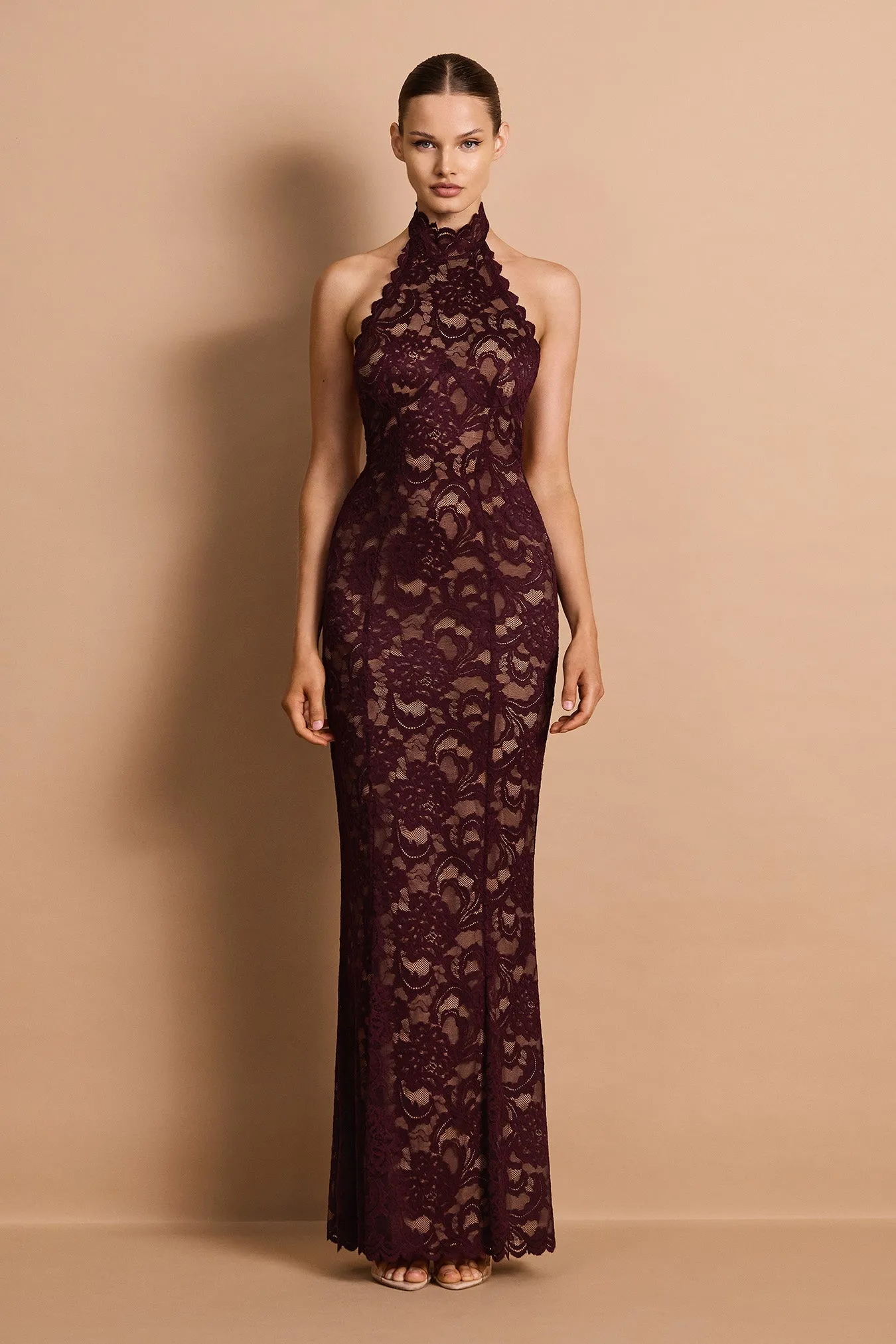 Delphine Lace Halter Gown sold by Nookie product image thumbnail 2