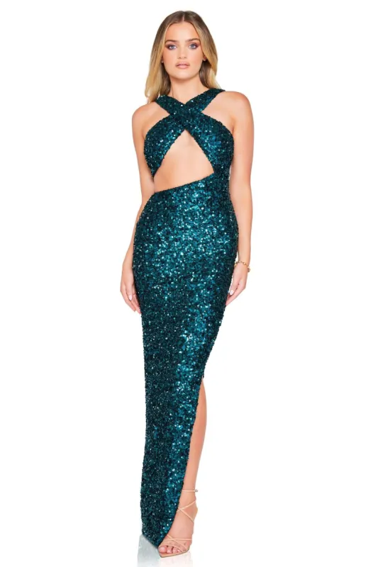 Luma Cut Out Gown sold by Nookie