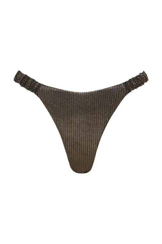 RHIANNON RIB SCRUNCHIE THONG sold by Nookie
