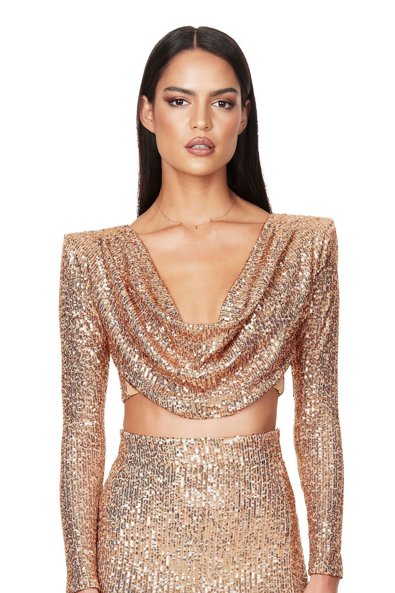 PANDORA LONG SLEEVE CROP sold by Nookie