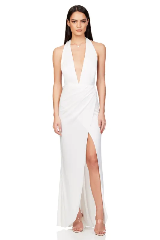 STELLA SATIN PLUNGE GOWN sold by Nookie