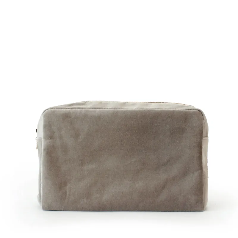 velvet large pouch, nude grey sold by Nordstjerne