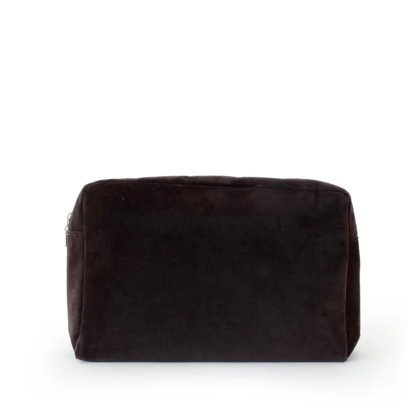 velvet large pouch, chocolate sold by Nordstjerne