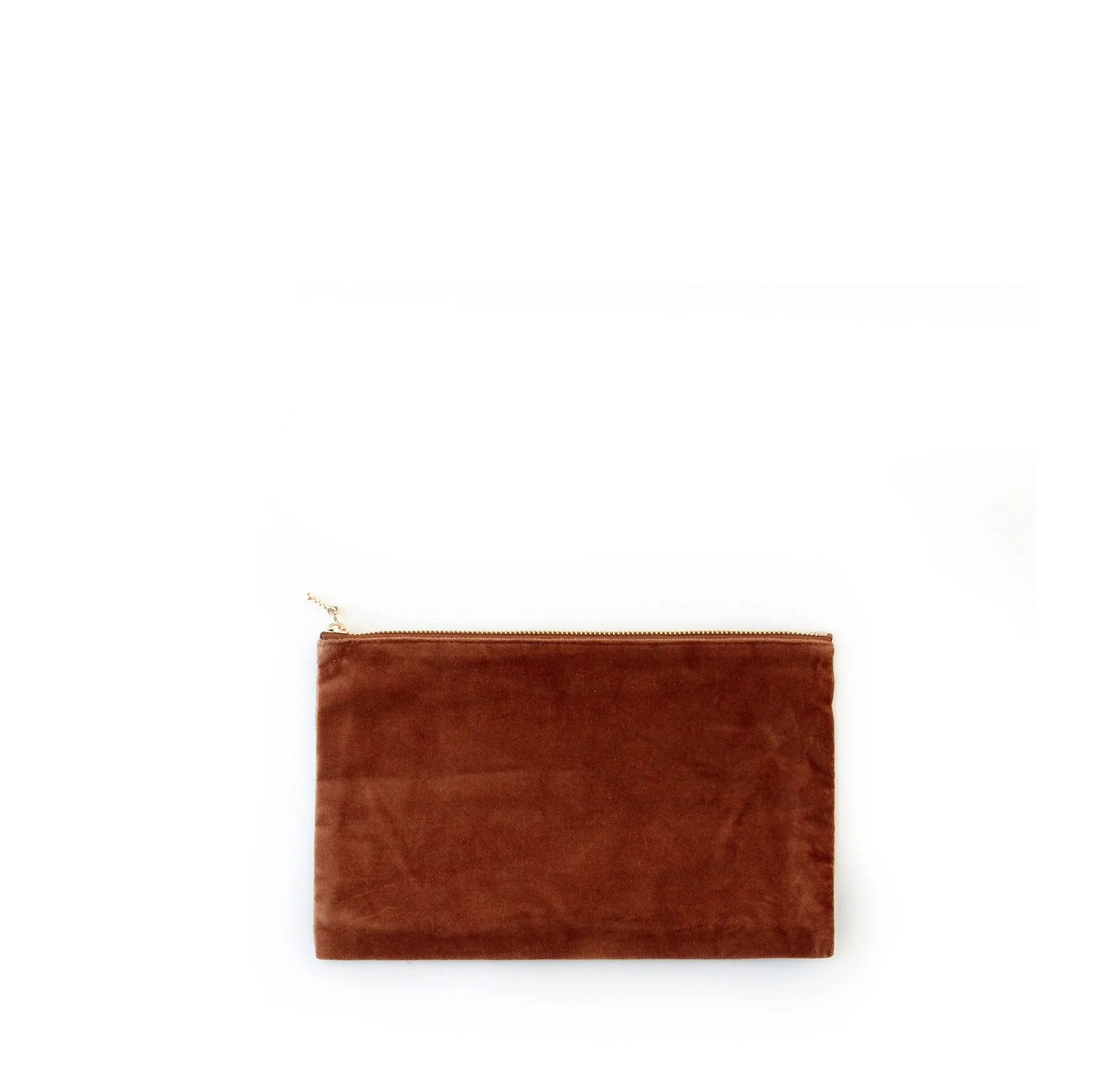 velvet clutch, caramel sold by Nordstjerne