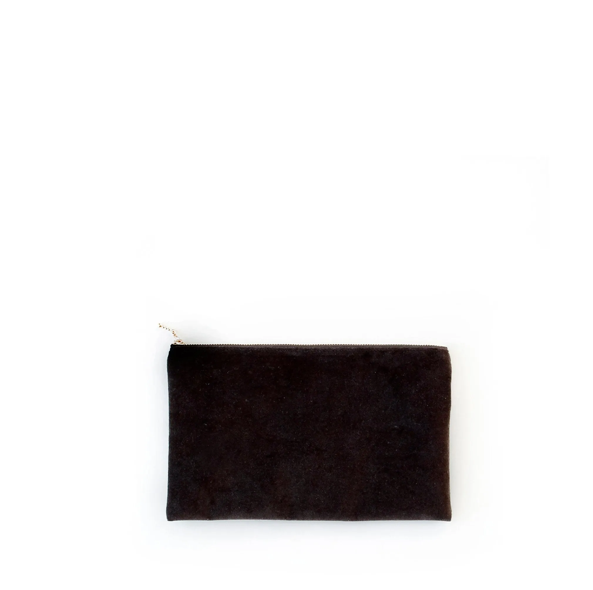velvet clutch, chocolate sold by Nordstjerne