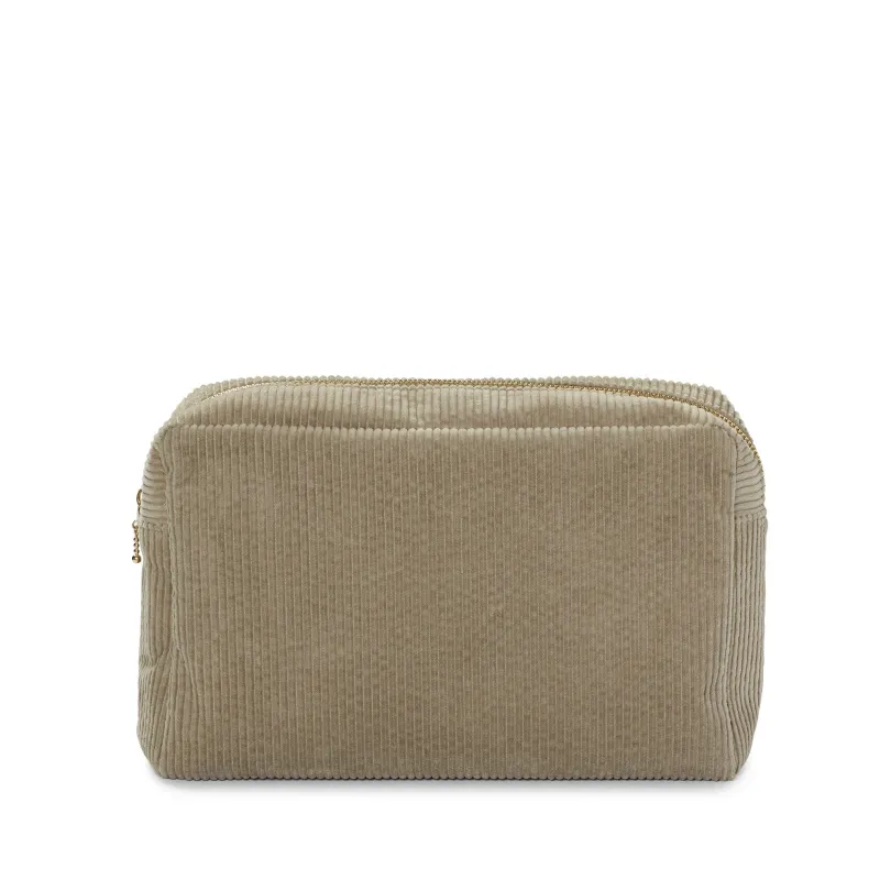 corduroy large pouch, nude grey sold by Nordstjerne