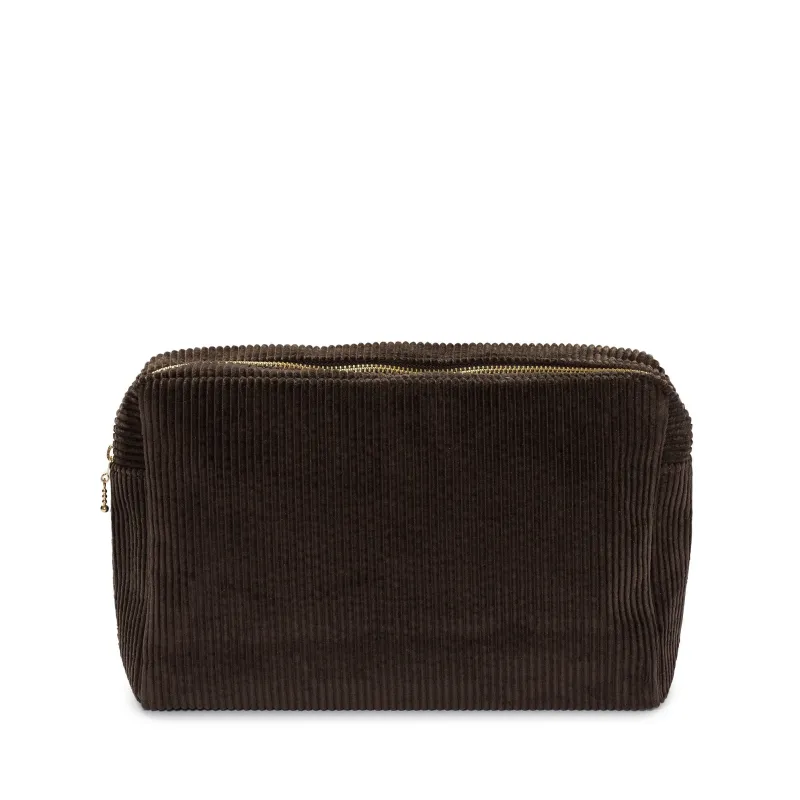corduroy large pouch, chocolate sold by Nordstjerne