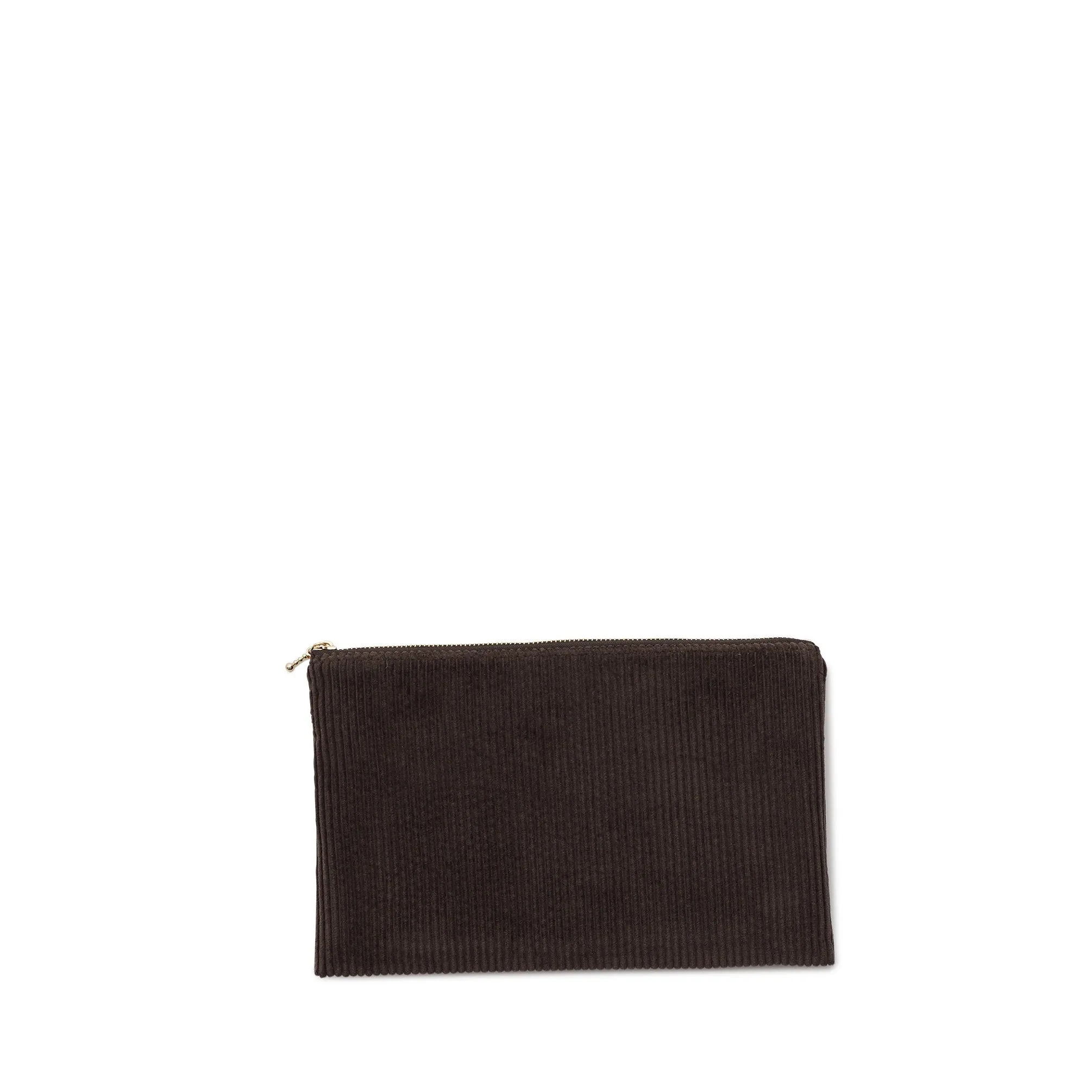 corduroy clutch, chocolate sold by Nordstjerne