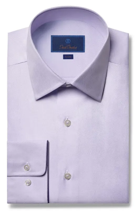 David Donahue Trim Fit Royal Oxford Dress Shirt in Sky at Nordstrom, Size 19 - 36 sold by Nordstrom