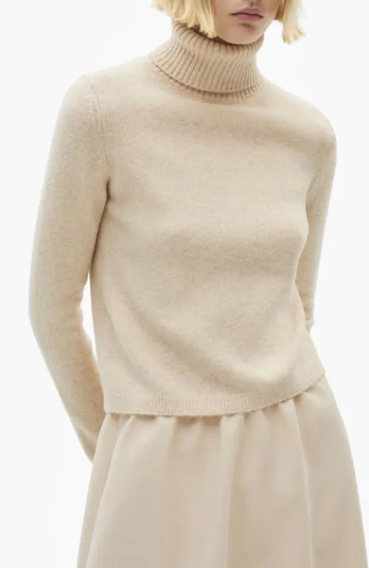 MANGO Mariana Turtleneck Sweater in Ecru at Nordstrom, Size Medium sold by Nordstrom