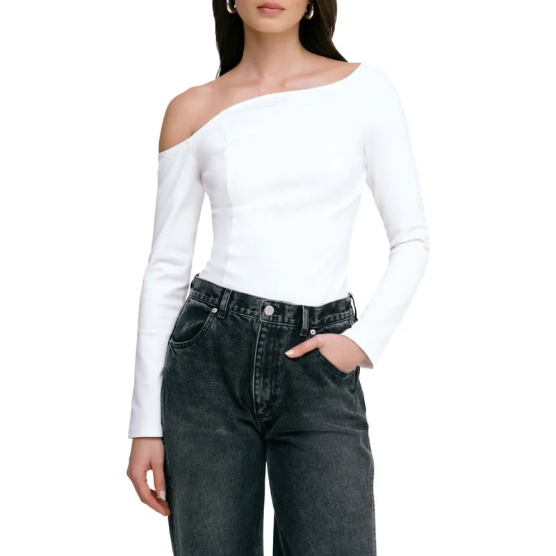Marcella Sylvan One-Shoulder Top in White at Nordstrom, Size Xx-Large sold by Nordstrom