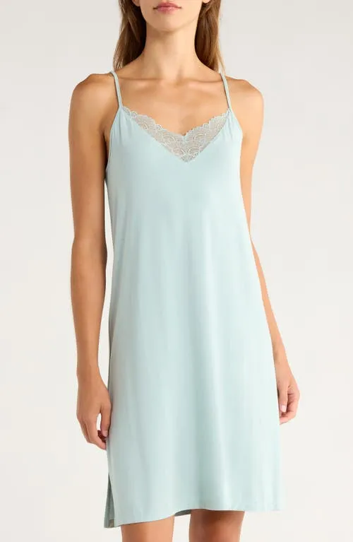 Nordstrom Moonlight Eco Lace Tim Chemise in Purple Puff at Nordstrom, Size X-Large sold by Nordstrom