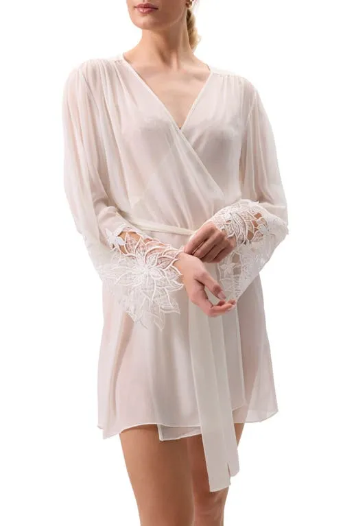 Rya Collection Delight Lace Cover-Up Robe in Ivory at Nordstrom, Size Medium sold by Nordstrom
