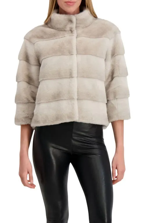 Lyla Grant Fur-Free Mink (Faux Fur) Jacket in Wine at Nordstrom, Size Large sold by Nordstrom