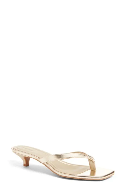 Open Edit Tori Kitten Heel Sandal in Brown Mocha at Nordstrom, Size 7 sold by Nordstrom
