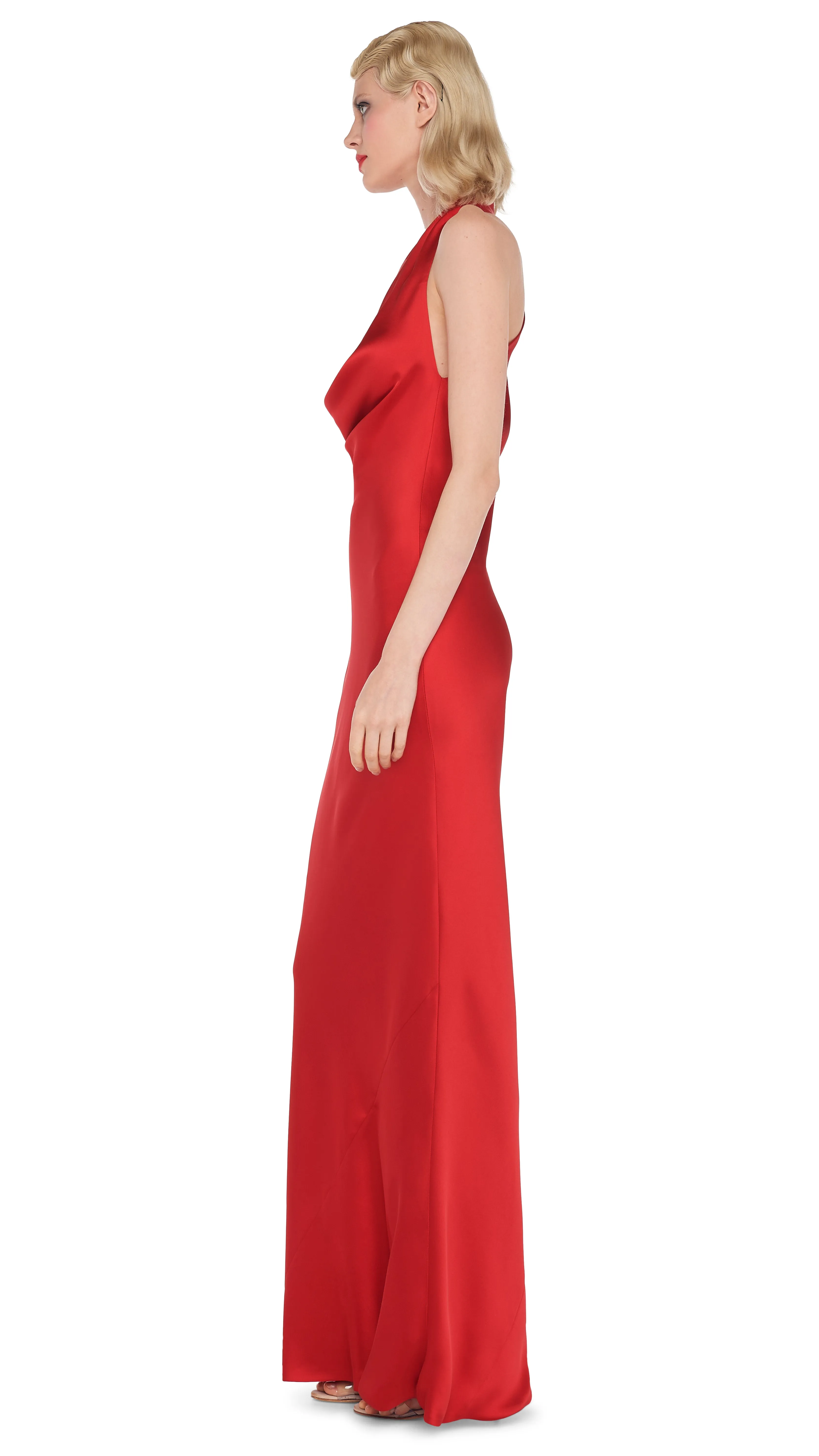 HALTER DRAPE BIAS GOWN sold by Norma Kamali product image thumbnail 2
