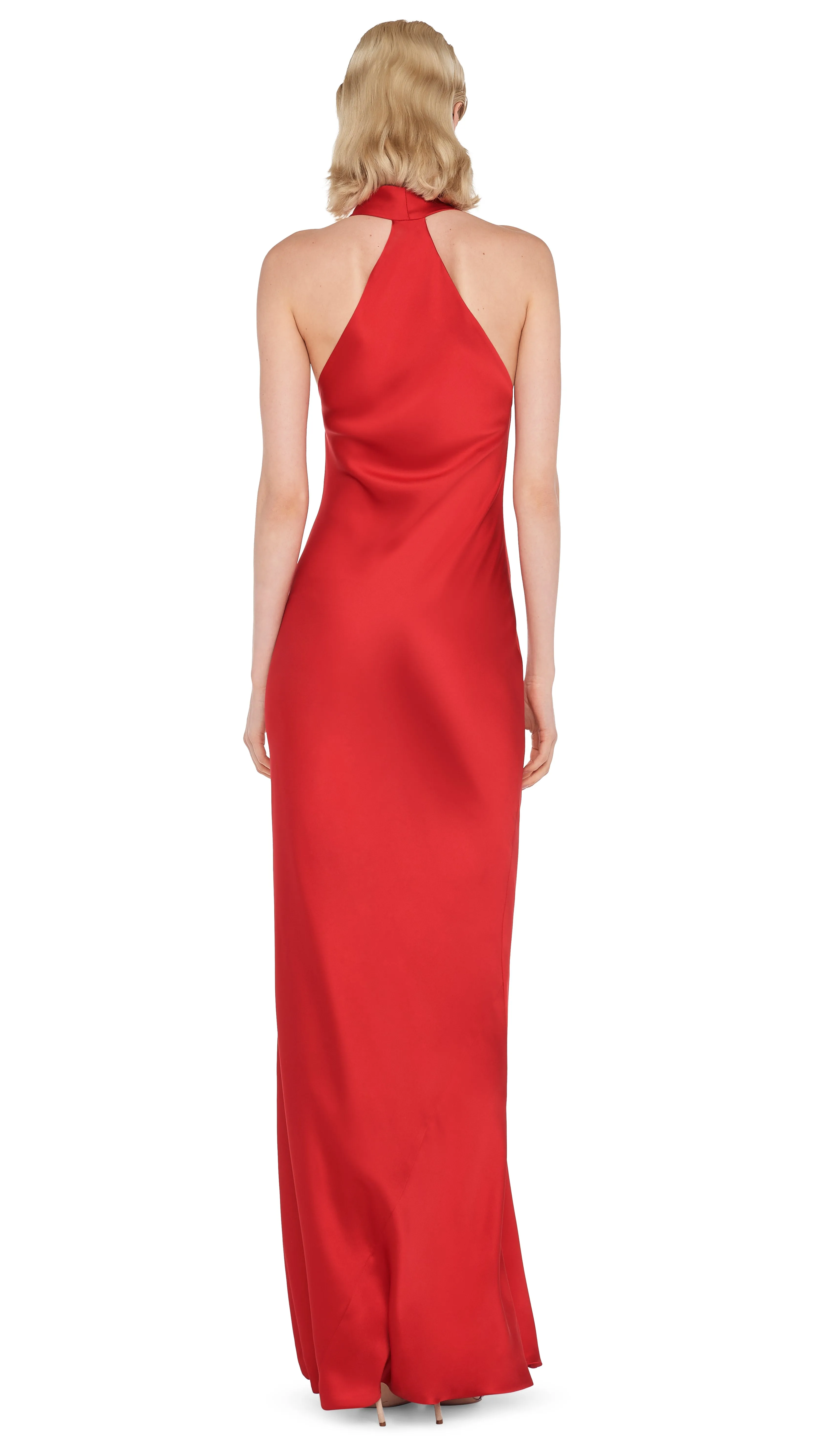 HALTER DRAPE BIAS GOWN sold by Norma Kamali product image thumbnail 3