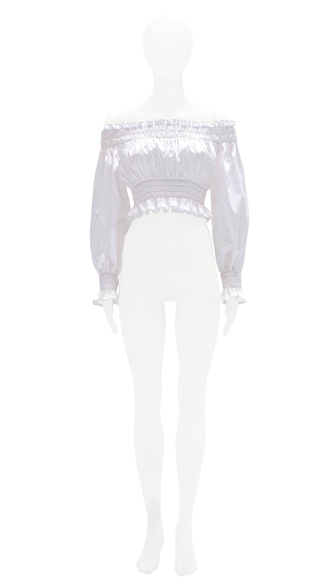CROPPED PEASANT TOP sold by Norma Kamali