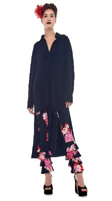 HI LOW OVERSIZED BF NK SHIRT sold by Norma Kamali