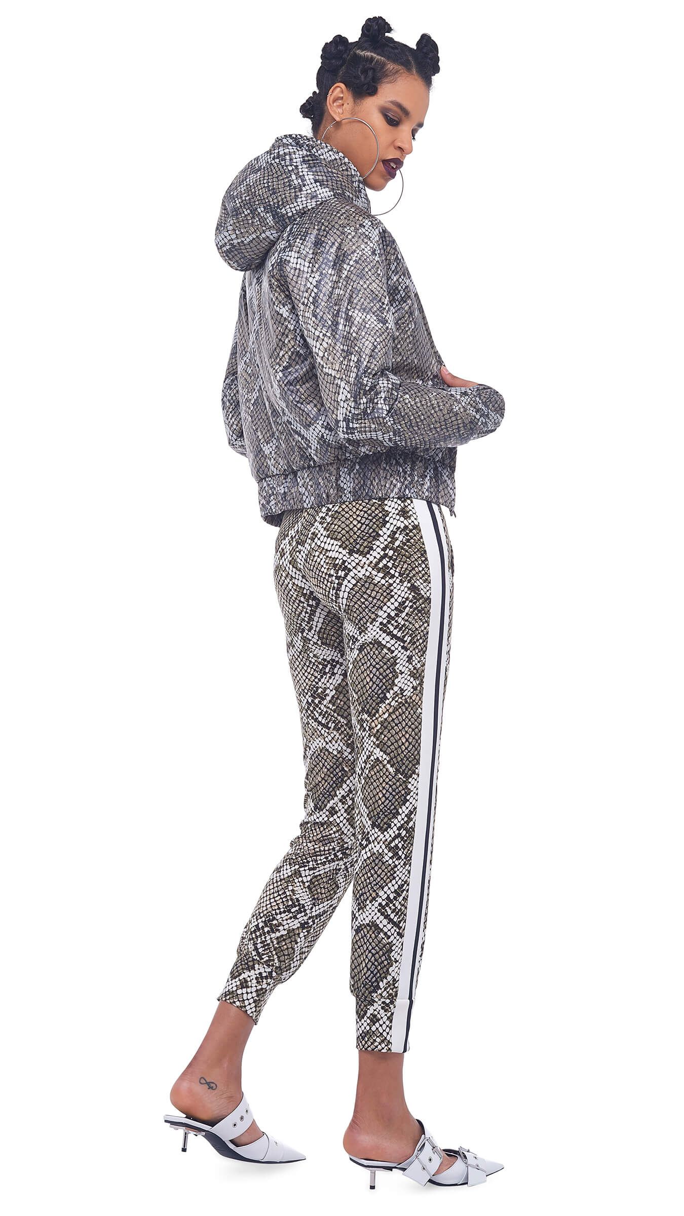 HOODED BOMBER JACKET sold by Norma Kamali product image thumbnail 3