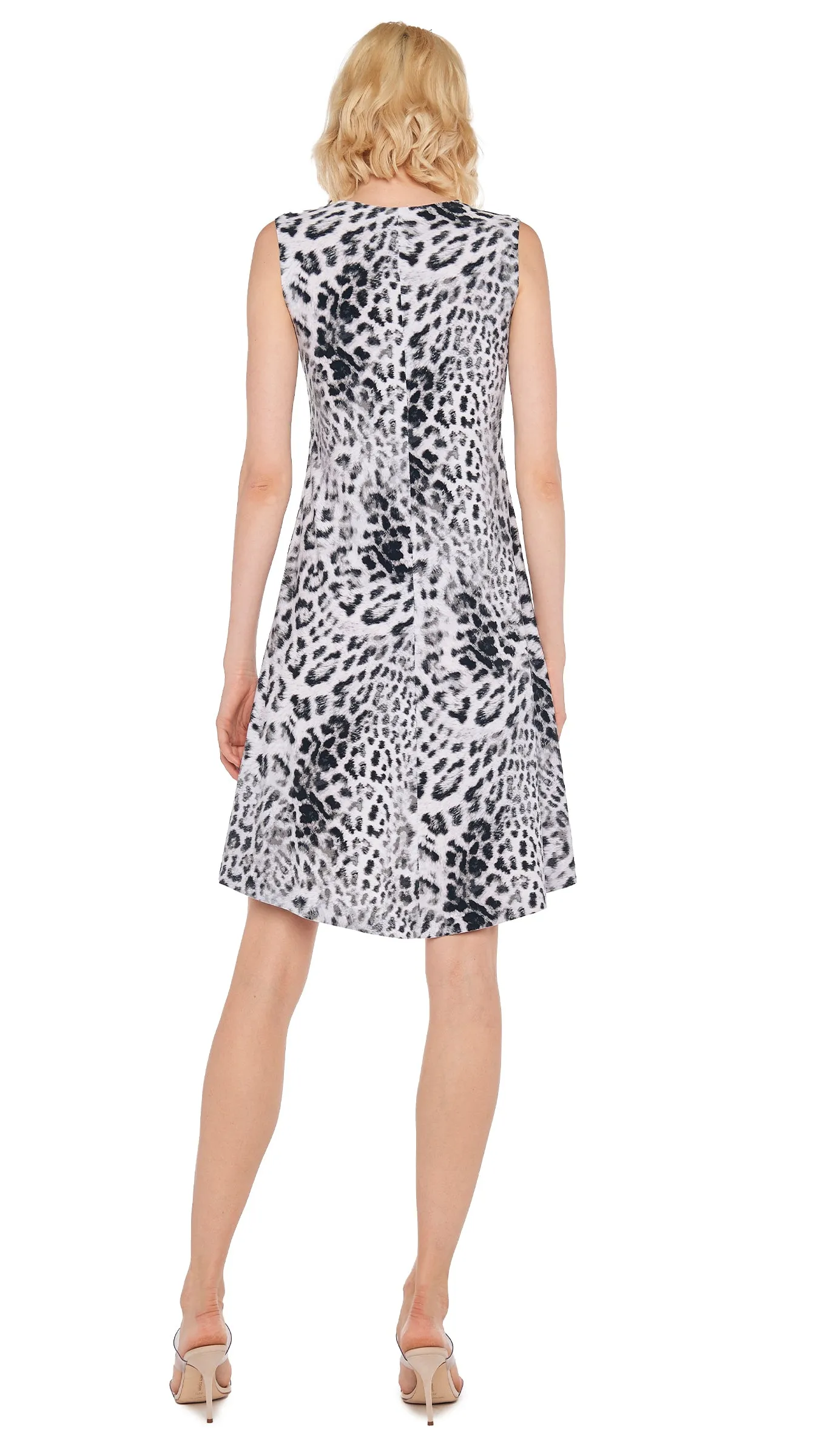 SLEEVELESS SWING DRESS sold by Norma Kamali product image thumbnail 3