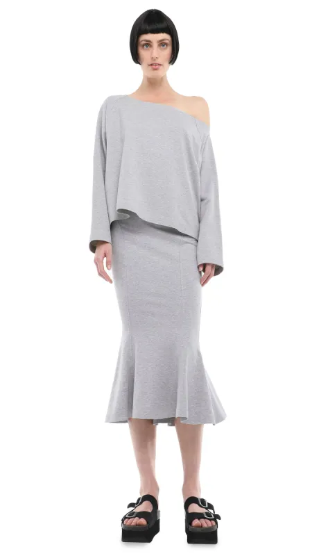 CROPPED FISHTAIL SKIRT sold by Norma Kamali