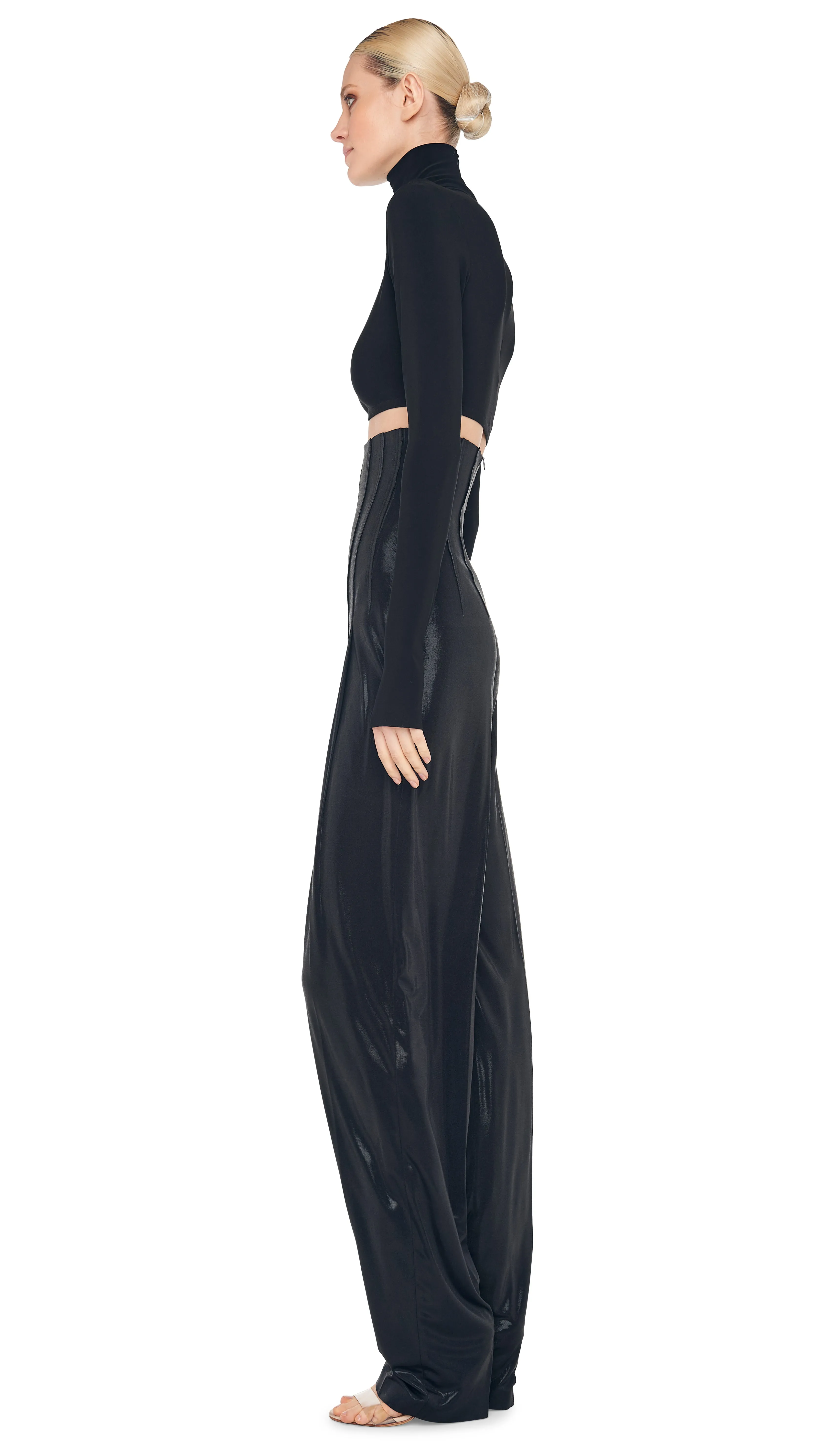 HIGH WAIST TAILORED PLEAT PANT sold by Norma Kamali product image thumbnail 2