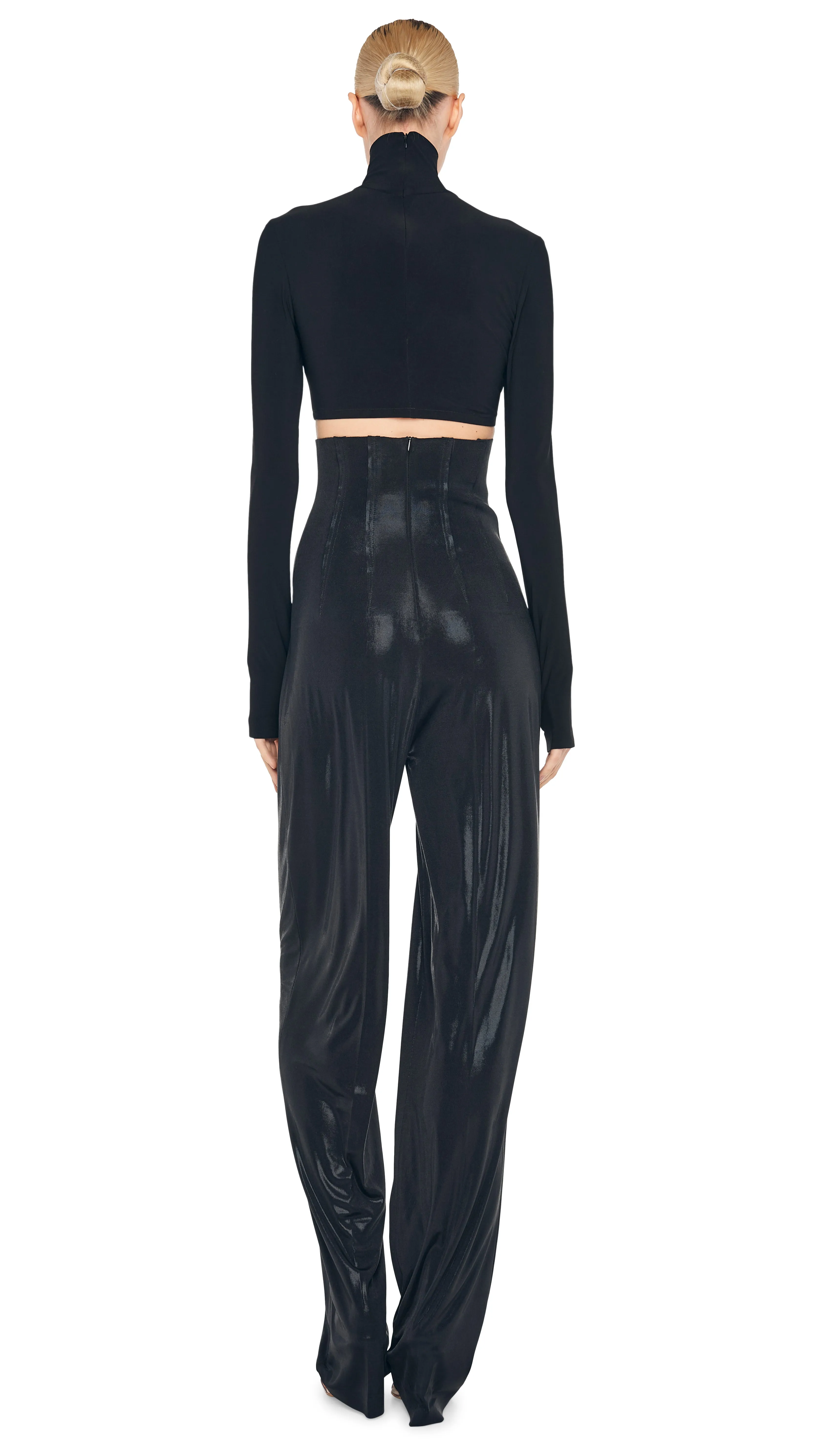 HIGH WAIST TAILORED PLEAT PANT sold by Norma Kamali product image thumbnail 3