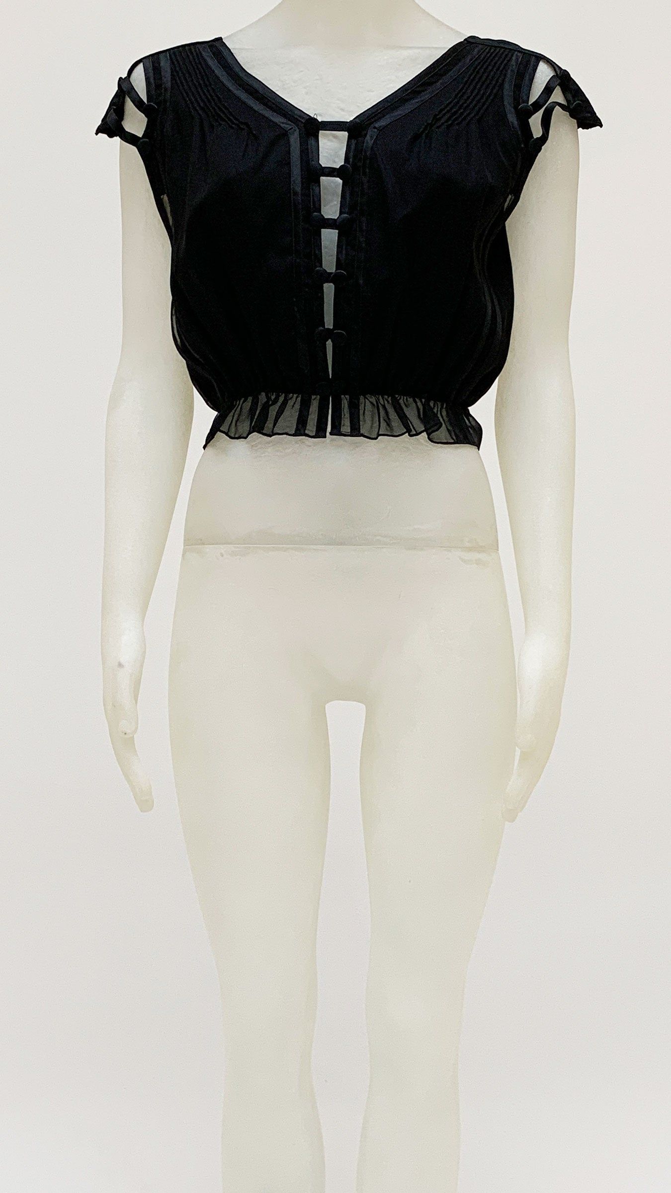 CAP SLEEVE CROP TOP sold by Norma Kamali