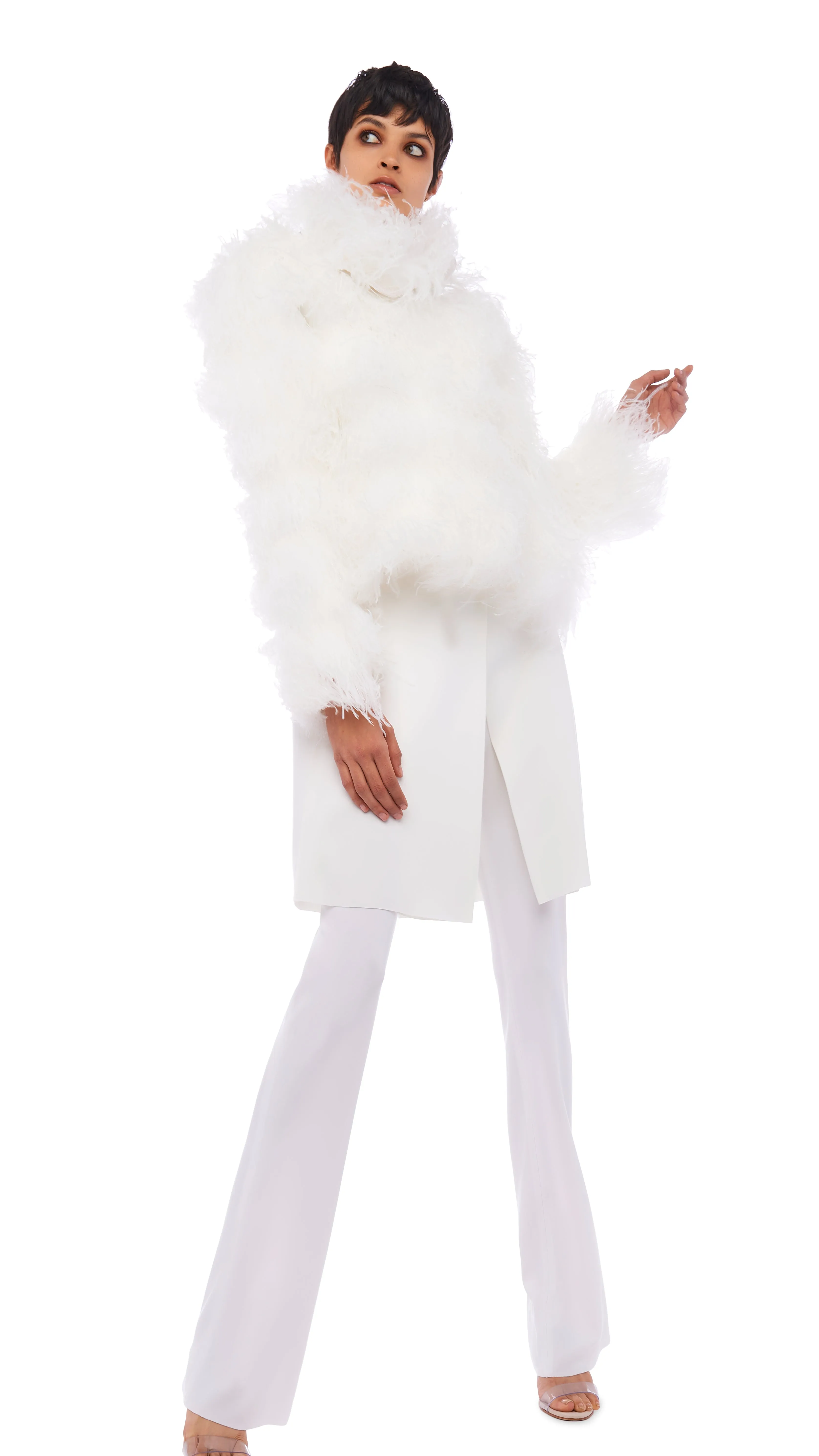 ALL OVER FEATHER JACKET sold by Norma Kamali product image thumbnail 4