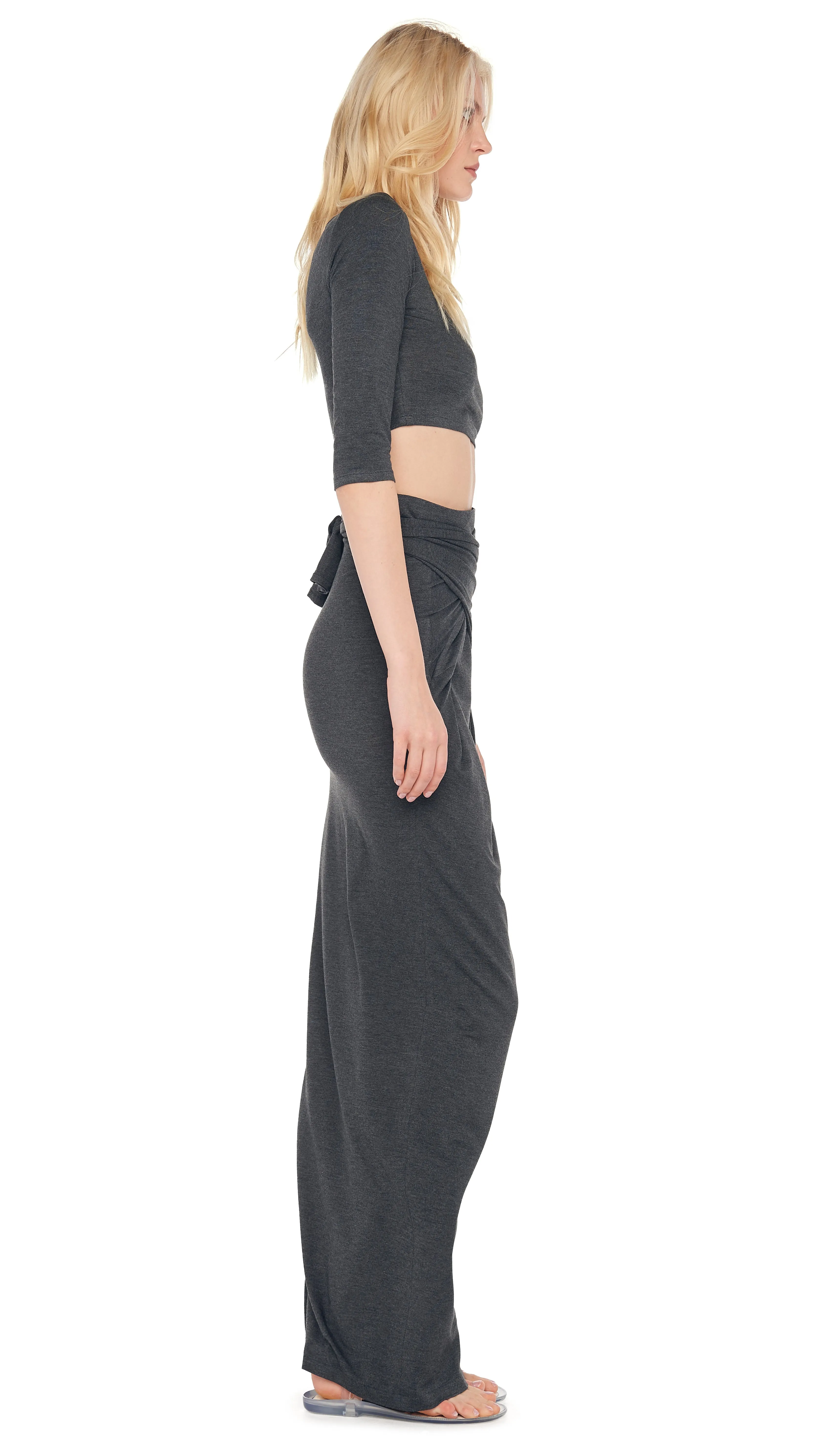 SCOOP NECK CROPPED TOP sold by Norma Kamali product image thumbnail 4