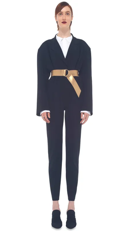 SINGLE BREASTED JUMPSUIT sold by Norma Kamali